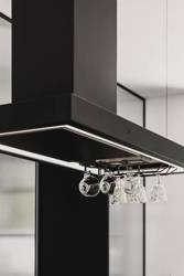 Okap wyspowy Minimal 2 Czarny (bez haczyków) CDW1202C Ciarko Design