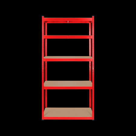 Regał metalowy magazynowy 180x90x40 czerwony Rebel