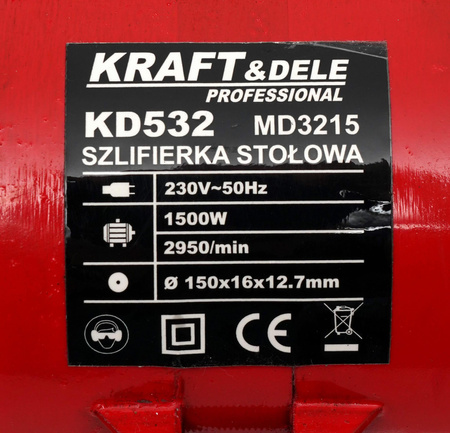 Szlifierka stołowa 1700W KD532 - KRAFT&DELE