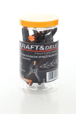Zestaw ścisków sprężynowych 2/3' KD10186 - KRAFT&DELE