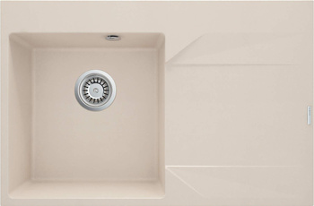 Zlewozmywak granitowy 1-komorowy z ociekaczem - prawy (ZQJ 511P) - Deante