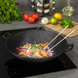 Wok żeliwo Ø31cm Kingho KH-1109