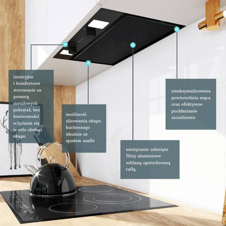 Okap kuchenny Spedtero 60.2 Black GLOBALO