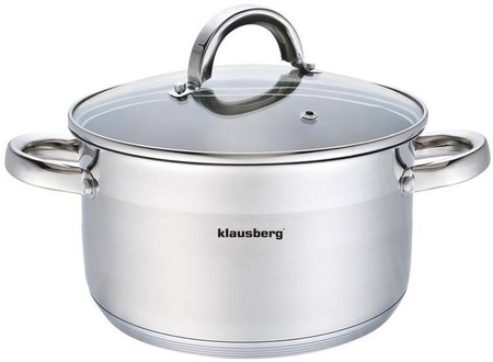 Garnek stal, Ø20cm 3,5l Klausber KB-7124