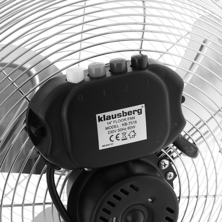 Wentylator, cyrkulator podłogowy, stojący 60W Klausbe KB-7516