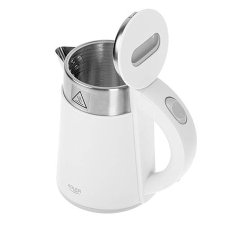 AD 1372 white Czajnik metalowy 0,6L