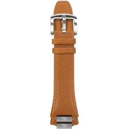 Ralph Giallo Pasek do etui na Apple Watch pomarańczowy ze srebrną sprzączką - skórzany (GSPARGI00018N0) - Ralph Giallo