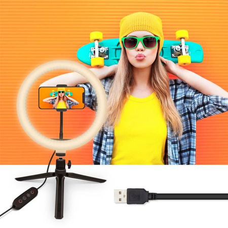 Uchwyt telefonu YSM 710 Uchwyt LED Ring 10''YENKEE
