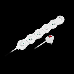Przedłużacz sieciowy (snake) Rebel , 5 gniazd, przewód 1,5m