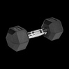 Hantle żeliwne gumowane HEX 2x6 kg REBEL ACTIVE