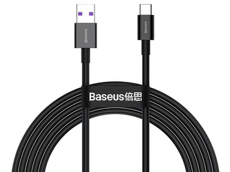 BASEUS Kabel USB Type C 2m Superior Series, 66W (CATYS-A01) Black