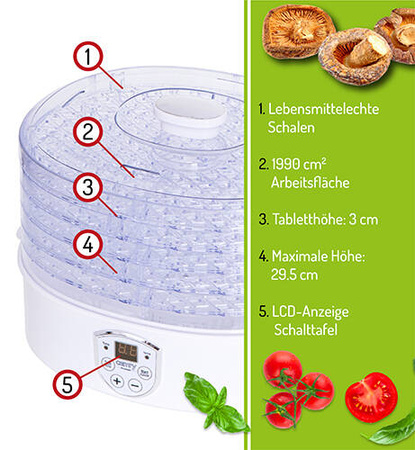 CR 6659 Suszarka do grzybów, ziół i żywności - dehydrator