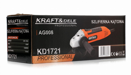 SZLIFIERKA KĄTOWA 1200W KD1721 - KRAFT&DELE