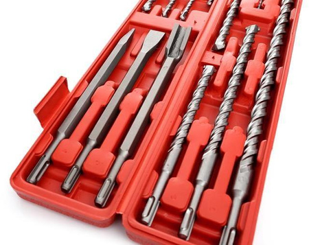 Zestaw 9 wierteł S4 + 3 dłuta SDS+ KD10206 - KRAFT&DELE