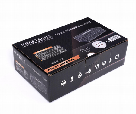 Przetwornica 12V na 230V 300W / 600W skorygowana sinusoida KD1258 - KRAFT&DELE