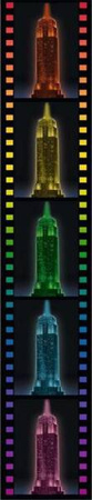 Puzzle 3D Budynki nocą Empire State Building