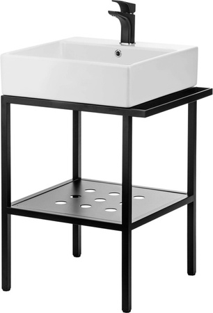 Konsola łazienkowa stojąca z umywalką - 56.5x50 cm (CDTS6U5S) - Deante