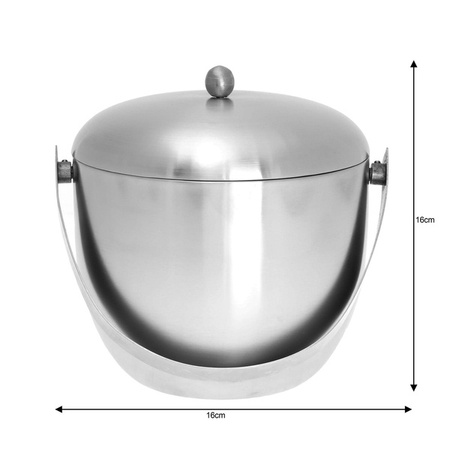 Wiaderko do lodu, stal 1,75l Kinghoff KH-1492