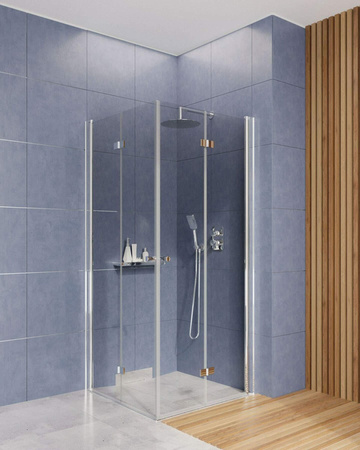 Drzwi prysznicowe systemu Kerria Plus 80 cm - składane (KTSX042P) - Deante