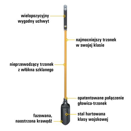 Dołownik sadzarka CAT K-Series Posthole Digger - hartowany (0841308101248) - Cat