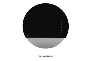 Okap przyścienny Eclipse Black/Inox CDP6001CC Ciarko Design