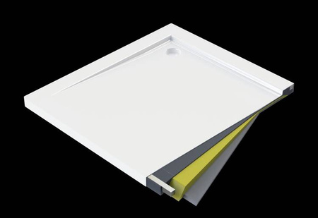 Brodzik akrylowy kwadratowy 80 cm (KTS 042B) - Deante