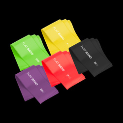 Zestaw gum do ćwiczeń lateksowe 2m - Long Band LTs-1, 2,5-20 kg, 5 gum, REBEL ACTIVE