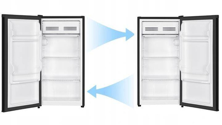 Mała lodówka podblatowa 80L z komorą niskich temperatur czarna SFTTF-111-BF3 Smith&Brown