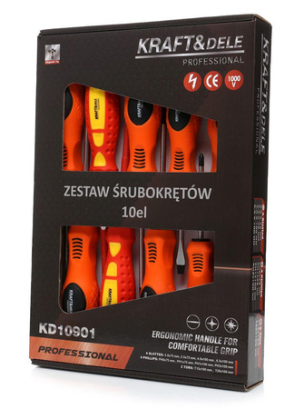 Zestaw śrubokrętów 10el. KD10901 - KRAFT&DELE