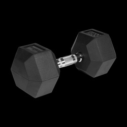 Hantel żeliwny gumowany HEX 20 kg REBEL ACTIVE