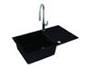 CADIT 40 kol. 91 CZARNY (860x500) zlew Granital 1 kom. z syfonem POP-UP 3 1/2" ALVEUS (1132031)