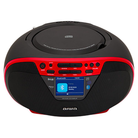 Boombox AIWA BBTU-500 DAB+/FM czerwony (8435256898477) - AIWA