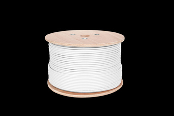Kabel koncentryczny F690BV.A biały szpula 305m
