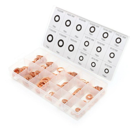 Podkładki miedziane 150 szt. KD10503 - KRAFT&DELE