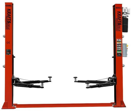 PODNOŚNIK SAMOCHODOWY KOLUMNOWY HYDRAULICZNY AUTOMATYCZNY KD5812 - KRAFT&DELE