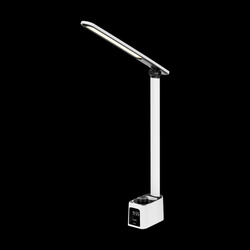 Lampka na biurko z zegarem