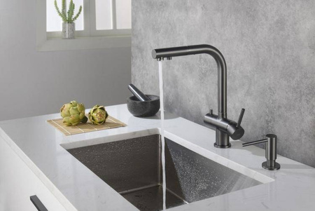 Apala - grafit (Gun Metal) Blue Water