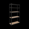 Regał metalowy magazynowy 180x90x40 czarny Rebel