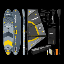 Deska REBEL ACTIVE SUP, windsurfing, pompowana, zestaw, 305x76x15