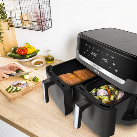 Frytkownica beztłuszczowa TEFAL DualEasy EY942HE0