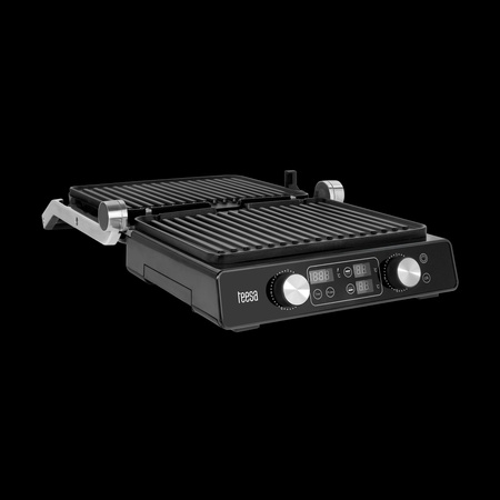 Grill elektryczny TEESA , panini grill , opiekacz, 3 pozycje , wyjmowane wkłady, 2000W