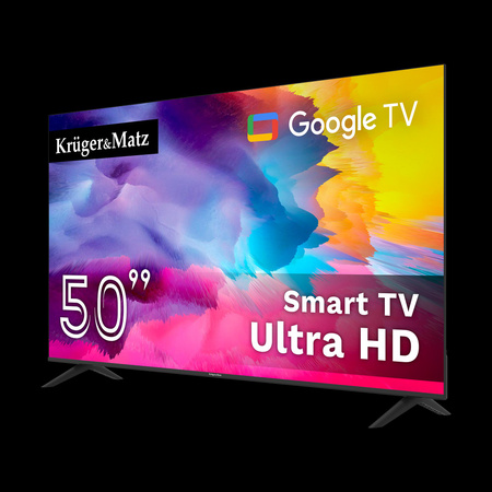 Telewizor Kruger&Matz 50&quot; UHD Google TV 5.0 DVB-T2/T/C H.265 HEVC