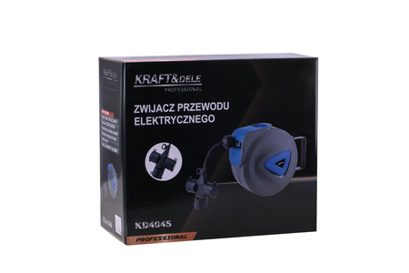 Przedłużacz ze zwijaczem 3x1,5mm 10m KD4045 - KRAFT&DELE