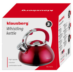 Czajnik tradycyjny 3l różne kolory Klausbe KB-7076