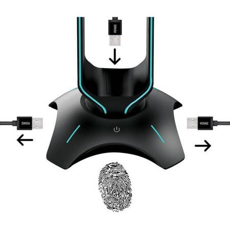 Rozgałęźnik usb YHB 3003 TOWER Gaming hub & stand YENKEE