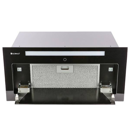 Okap podszafkowy czarne szkło  60 cm  Loteo 60.4 Plus Black GLOBALO