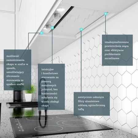 Okap kuchenny Floweri 60.2 White GLOBALO