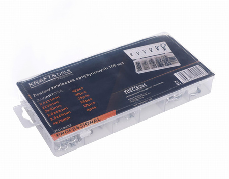 Zawleczki sprężynowe 150szt. KD10482 - KRAFT&DELE
