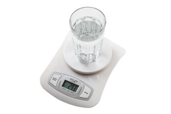 AD 3137 white Waga kuchenna z misą