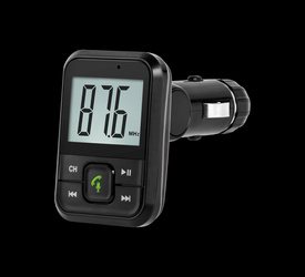 Transmiter samochodowy z funkcją bluetooth i gniazdem USB